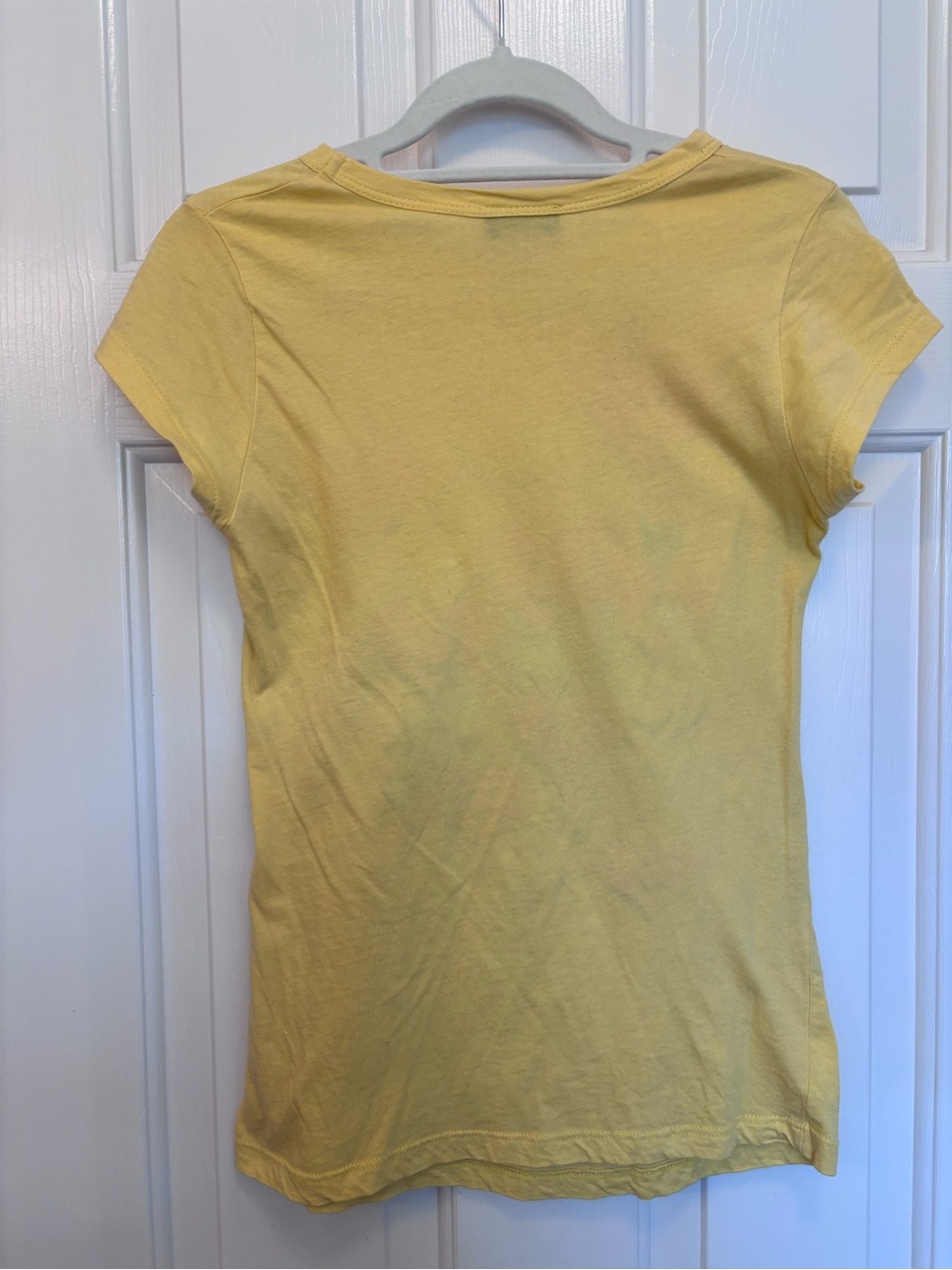 Wet Seal Yellow Tee with Pink & Gold Heart Smiley Print - Picture 4 of 11